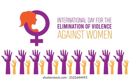 International Day for the Elimination of Violence Against Women is observed every year on November. Medical Healthcare Awareness concept.