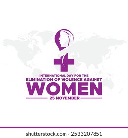 International Day for the Elimination of Violence against Women vector.International Day for the Elimination of Violence against Women is observed every year on November 25 all across the world. 