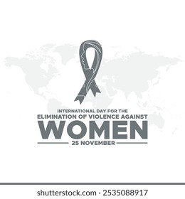 International Day for the Elimination of Violence against Women vector.International Day for the Elimination of Violence against Women is observed every year on November 25 all across the world. 