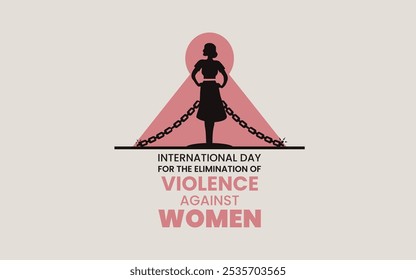 International day for the elimination of violence against women. Vector illustration of white ribbon symbol of violence against women. Suitable for banners, web, social media, greeting cards etc