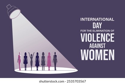 Dia Internacional para a Eliminação da Violência contra as Mulheres. Ilustração vetorial do símbolo da fita branca da violência contra as mulheres. Adequado para banners, web, mídia social, cartões de saudação etc