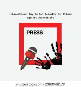 International Day to End Impunity for Crimes against Journalists. Save journalists from criminals' black hands.