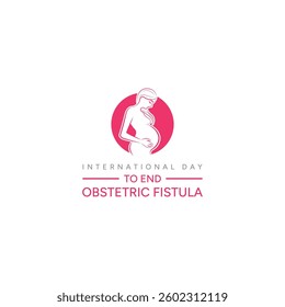 International Day to End Obstetric Fistula, vector Illustration, logo design