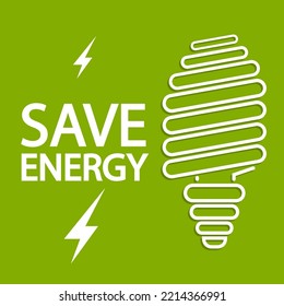 Día internacional de la bombilla de ahorro de energía, ilustración de arte vectorial.