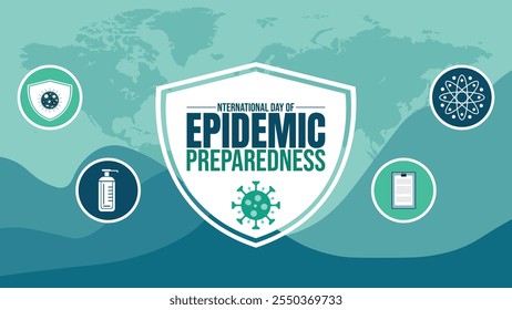 International Day of Epidemic Preparedness vector banner design. Happy International Day of Epidemic Preparedness modern minimal graphic poster