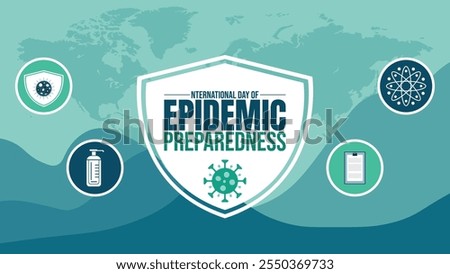 International Day of Epidemic Preparedness vector banner design. Happy International Day of Epidemic Preparedness modern minimal graphic poster