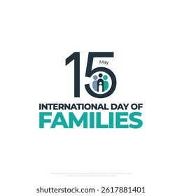 International day of families, 15 May vector illustration design.