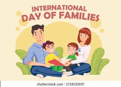 International Day Of Families Background Template