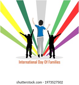 international day of families concept. vector illustration