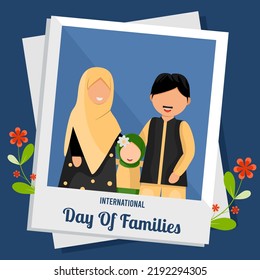 International day of families flat design