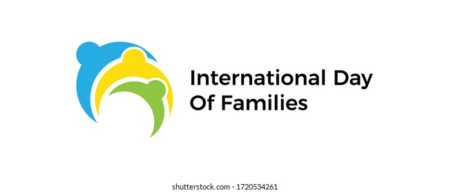 International day of families. Logo icon vector.