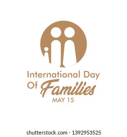 International Day of Families May Vector Template Design Illustration