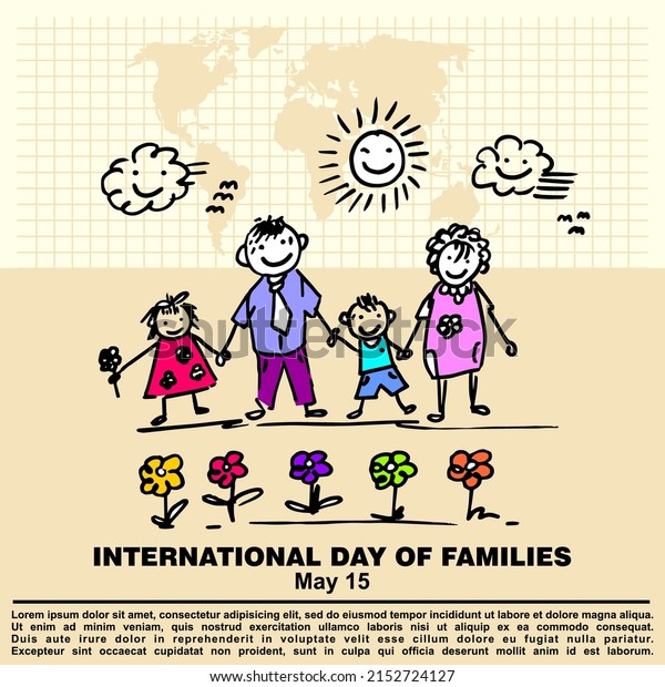International\
day of families, Poster and Banner\
vector\
