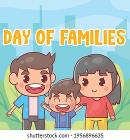 International day of families Premium Vector
