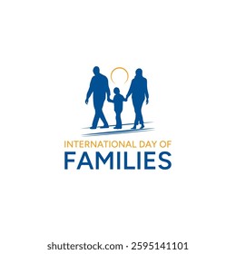 International Day of Families Vector illustration. logo design.