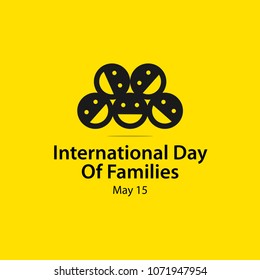 International Day of Families Vector Template Design Illustration