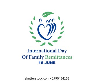 international day of family remittances . 16 june . vector illustration as a poster banner template . 