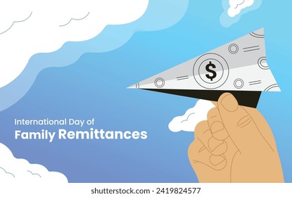 International Day of Family Remittances, banner, poster, social media post, vector illustration, awareness, observance, Jun 16, humanity, equality, diversity, inclusion