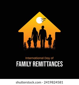 International Day of Family Remittances, banner, poster, social media post, vector illustration, awareness, observance, Jun 16, humanity, equality, diversity, inclusion