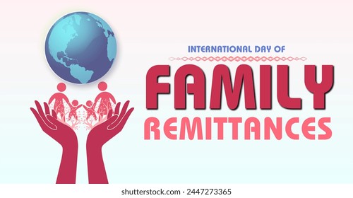 International Day of Family Remittances, Campaign or celebration banner