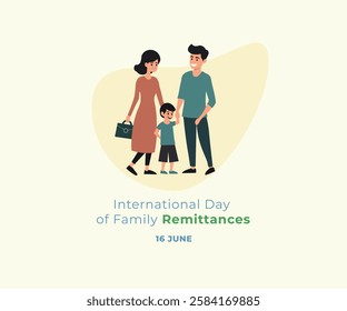 International Day of Family Remittances vector banner social media