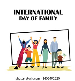 International Day of Family Vector Template Design Background Illustration