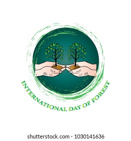 International Day of Forest concept