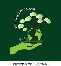 international day of forest concept. illustration vector