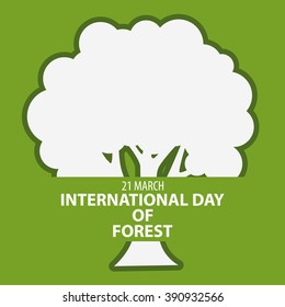 International day of forest illustration flat design 02