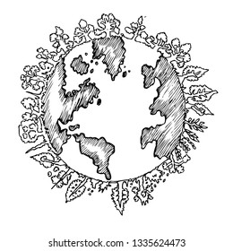 International Day of Forest, sketch