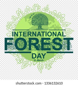 International Day of Forest Vector Illustration