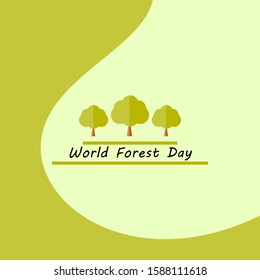 International Day of Forest Vector Illustration. world forest day illustration.