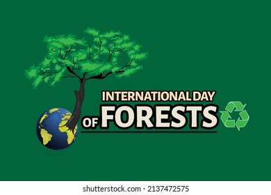 international day of forests concept. illustration vector
