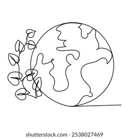 International Day of Forests Line Illustration
International Day of Forests - creative concept with forest in circle. greeting card, poster and celebration banner, icon, logo, print, cards,