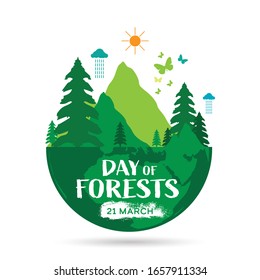 International Day of Forests Logo design template