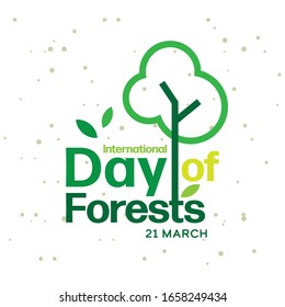 International Day of Forests Logo design template