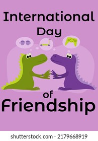 International Day of Friendship, idea for a poster, banner, flyer, postcard vector illustration
