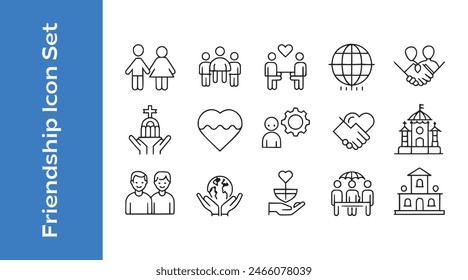 International day of friendships with vector collections. 