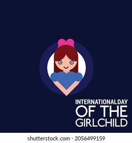 International day of the girl child Vector Illustration