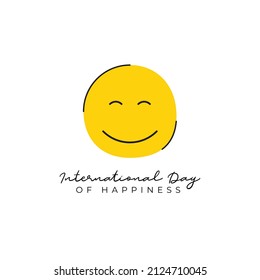 international day of happiness banner template