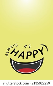 international day of  happiness concept. typography. illustration vector