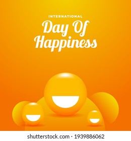 International Day Of Happiness Moment. Happy Day Celebration