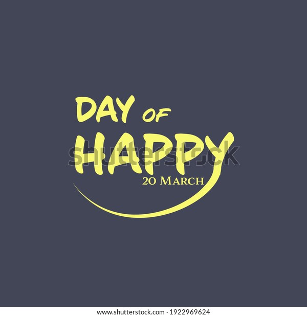 International day of\
happiness vector concept.\

