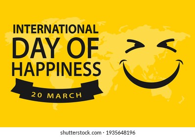 International Day of Happiness vector .creative design. graphic concept. International Day of Happiness creative design.