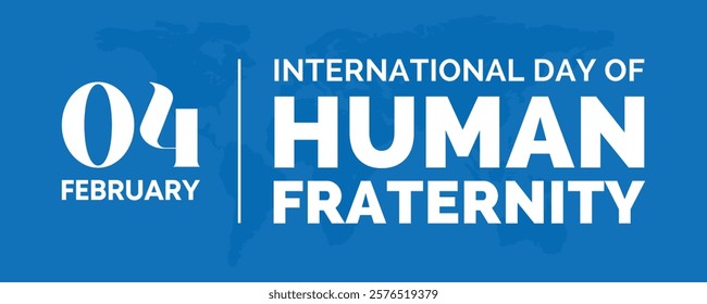 International Day of Human Fraternity 4 February, Social media and creative post for World Human Fraternity Day, Vector illustration, Banner and Background template