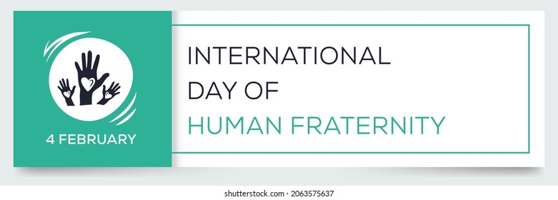 International Day Of Human Fraternity, Held On 4 February.