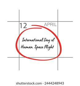 International Day of Human Space Flight 12 April.