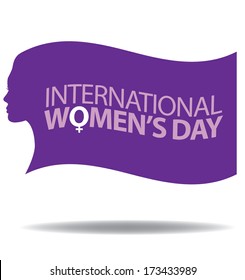 International Women'Â?Â?s Day Icon. EPS 10 vector, grouped for easy editing. No open shapes or paths.