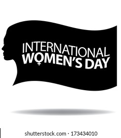 International Women'Â?Â?s Day Icon. EPS 10 vector, grouped for easy editing. No open shapes or paths.