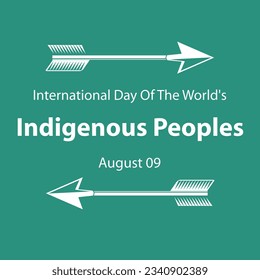 international day of world’s indigenous people, to raise awareness and protect the rights of the indigenous population vector illustration..eps